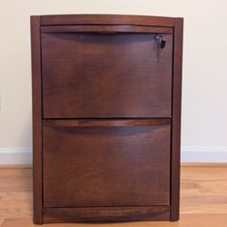 Wood Filing Cabinet 
