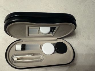 Glasses case with contacts accessories