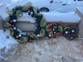 Christmas Wreaths Set of 3