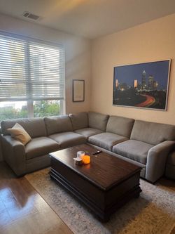 Thomasville Gray Sectional Sofa – Great Condition