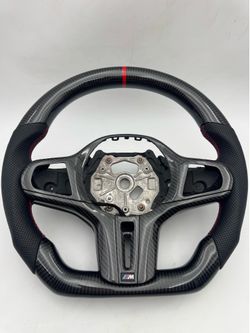 Carbon Fiber Steering Wheel For BMW G20 G21 G28 M2 M3 M4 G42 G87 X3M X5M W/Trim