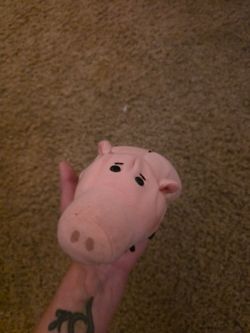 Vintage burger king toy story Hamm puppet