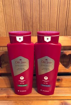 2 Old Spice ultra smooth body wash