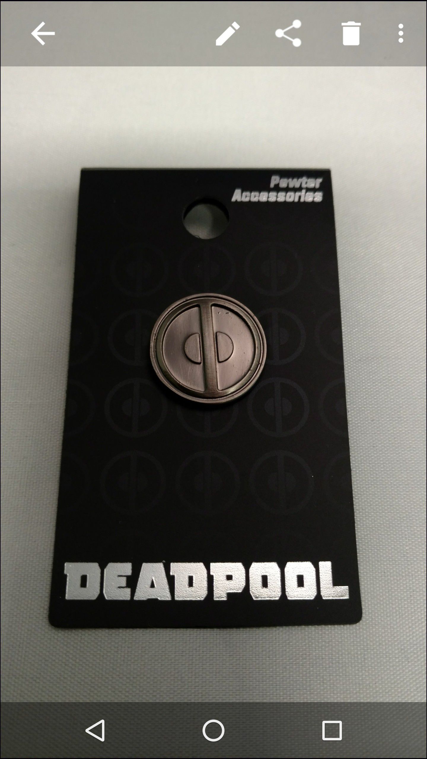 Deadpool Pewter Pin