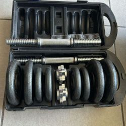 Barbell Dumbbells Adjustable Weight Set 