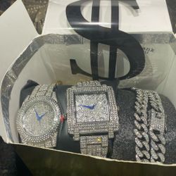 Set of three pieces 26 inch or 18 inch chain celebrity ice