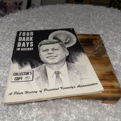Rare Vintage 1963 Four Dark Days in History A Photo History of President Kennedy's Assassination Book