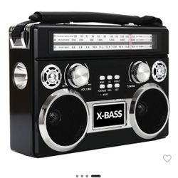 3 Band Radio W/ Bluetooth And Flashlight 