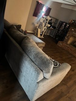 Gray Sectional Sofa with Chaise Lounge | $200 OBO