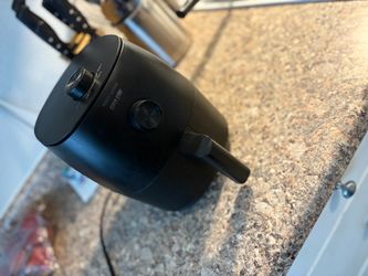 Black Air Fryer with Dial Controls