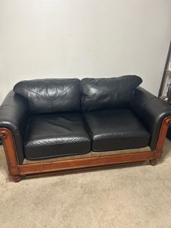 Black love seat