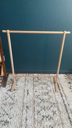 Kids Wood Clothing Rack