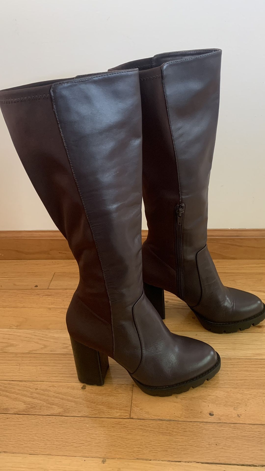 Charles David Leather Tall Boot Gala NEW Size 8