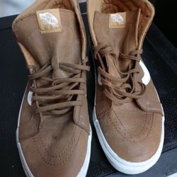 Brown Suede Vans Size 14