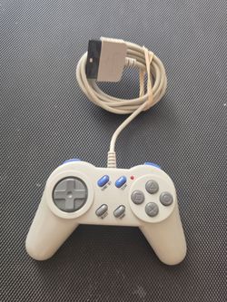 Vintage Wired Controller For PlayStation 1 PS 1- Gray Turbo And Slow