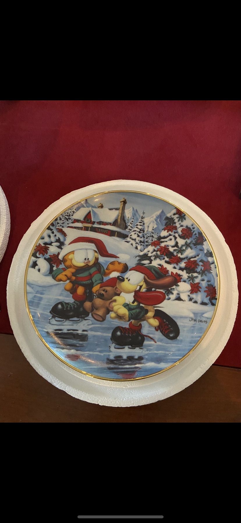 Antique Garfield Plate