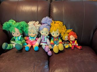 Rare large lot of excellent condition Rainbow brite dolls