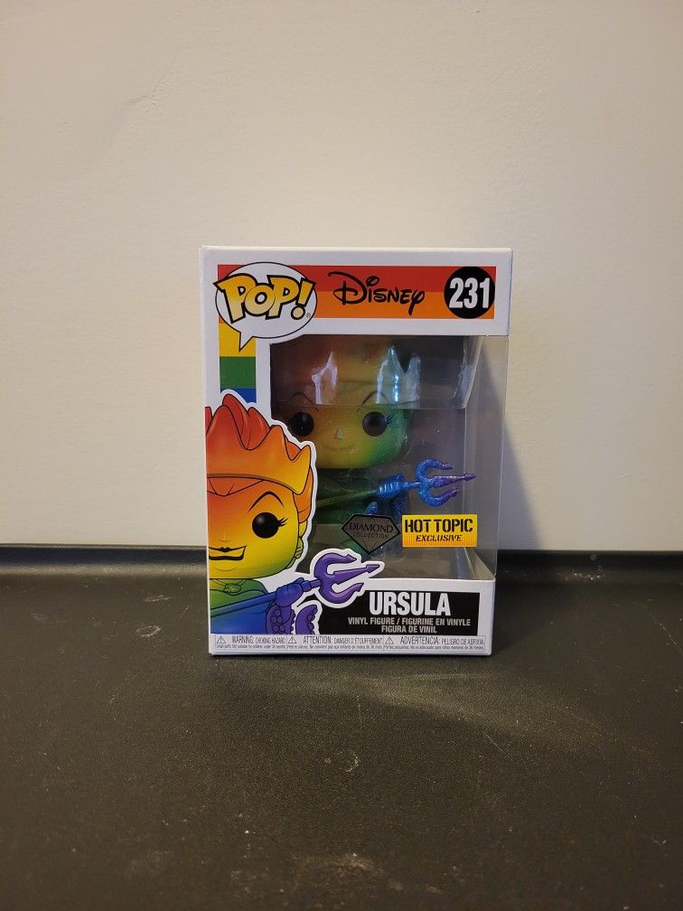 Funko Pop Ursula Hot Topic PRIDE Diamond Glitter Exclusive #231