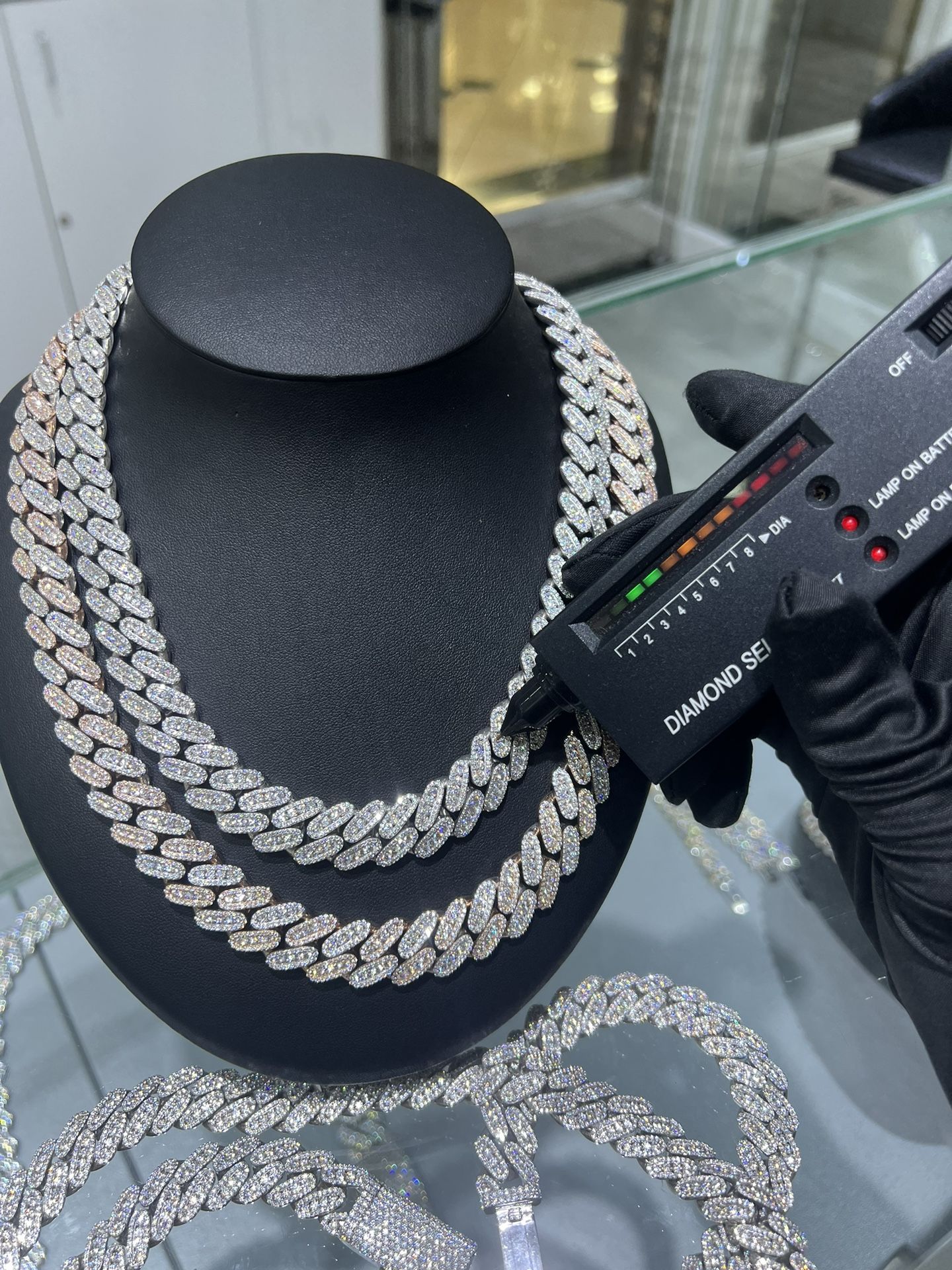 Iced Out 14mm 3D Cuban Link Chain - Top Quality, Passes Diamond Tester