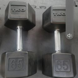 65lbs Dumbells Weights