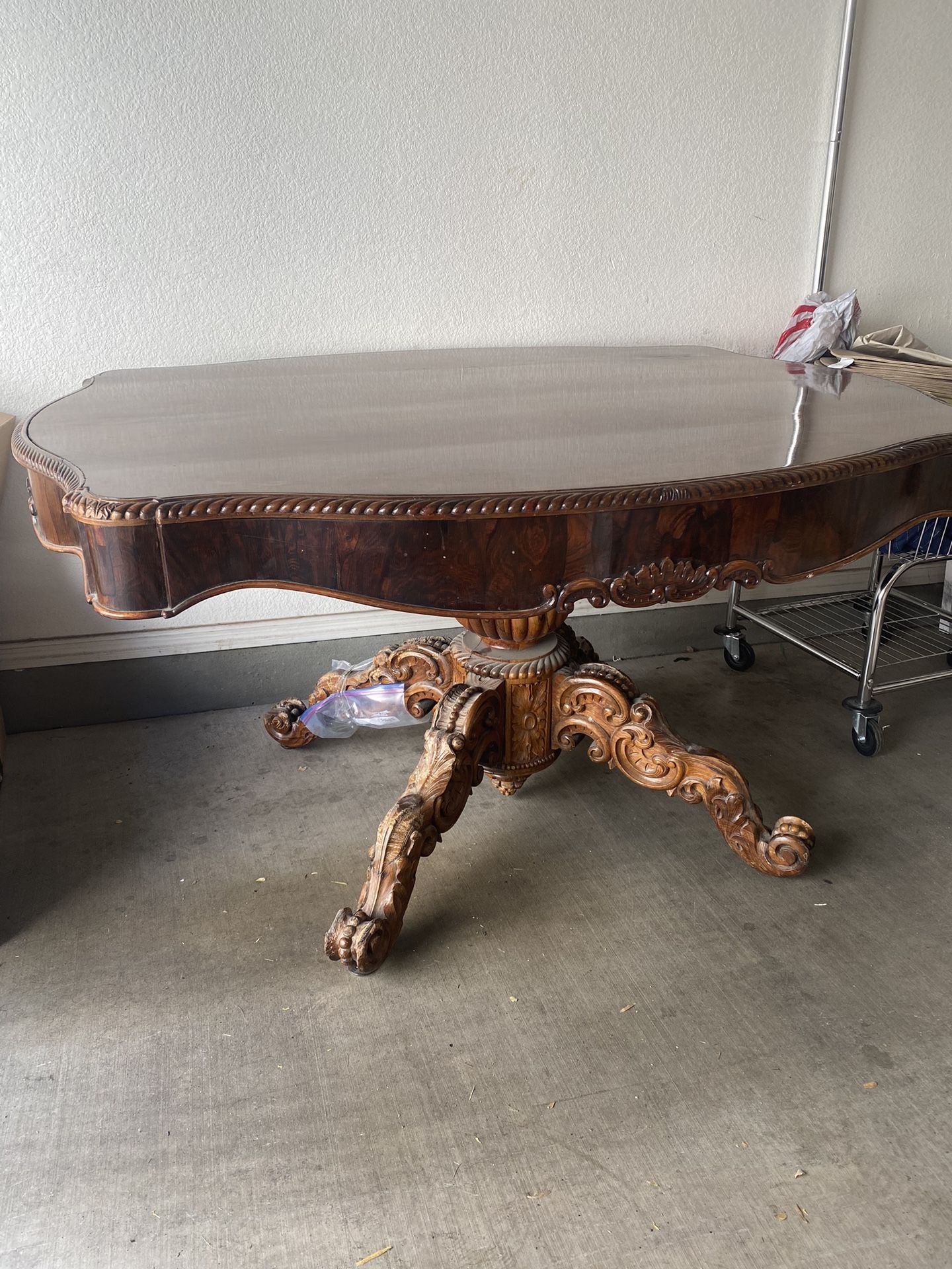 Antique Turtle Top Table