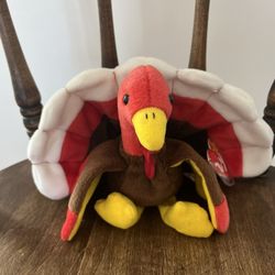 Reduced! Rare TY Gobbles Beanie Baby 1996 First Edition W Tag Errors