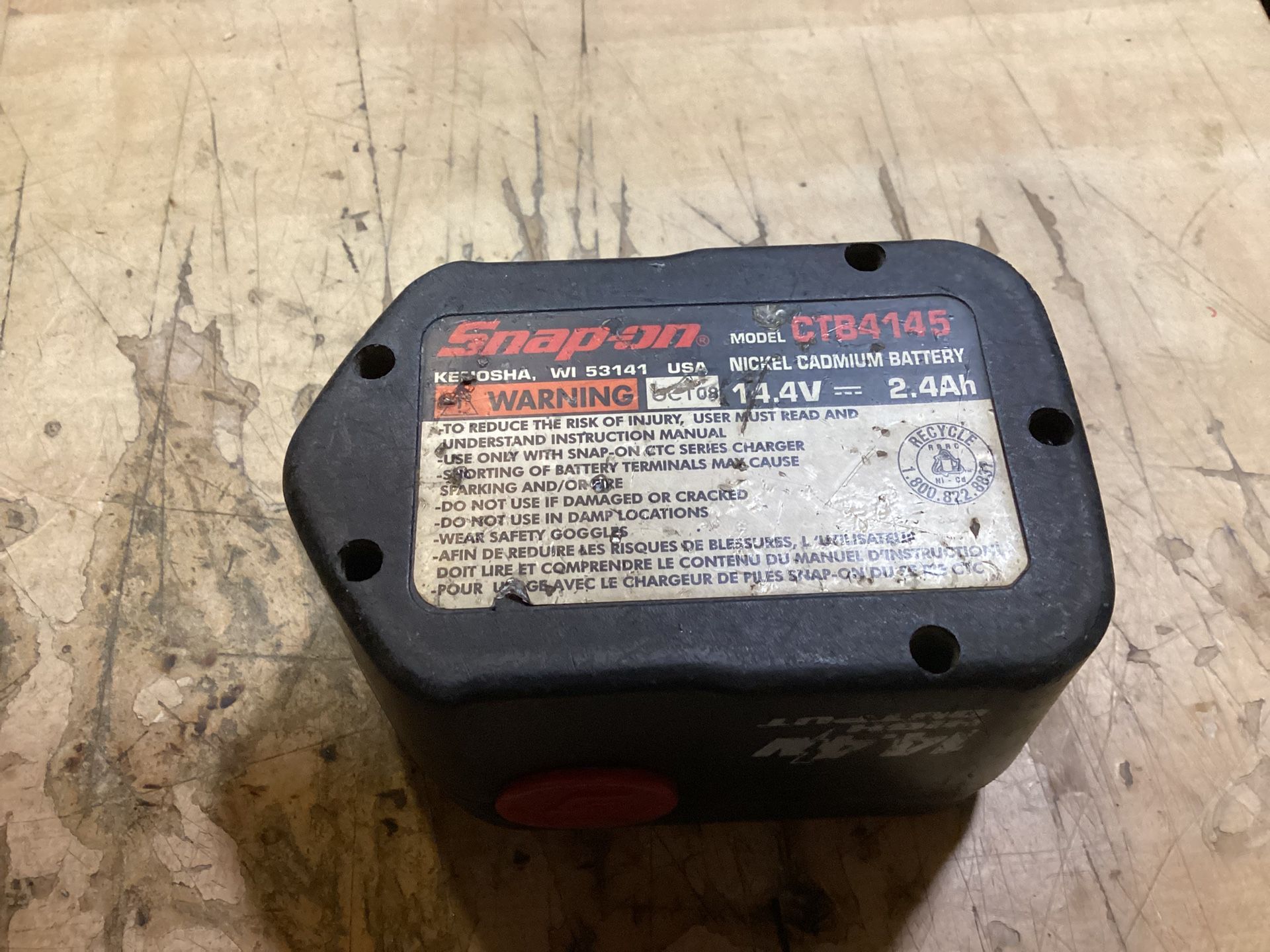 Good Pre-owned Snap-on CTB4145 14.4v 2.4Ah Battery