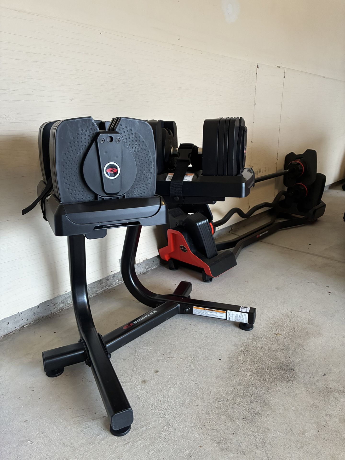 SelectTech Bowflex 560 Dumbbells & Bowflex 2080 Curl Bar Bundle Package