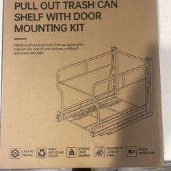 New Insputer pullout Trash Can Shelf With Door Mounting Kit