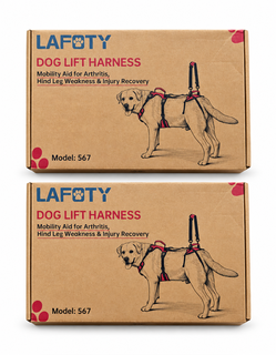 2 Pack LAFOTY Dog Lift Harness Medium Red Model 567 Mobility Support New