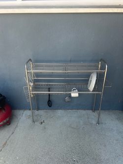Over the sink dish rack