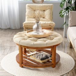 Round Wood Coffee Tables