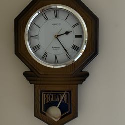 ESTATE SALE !!!!! Abacus Wall Clock With Swinging Pendulum