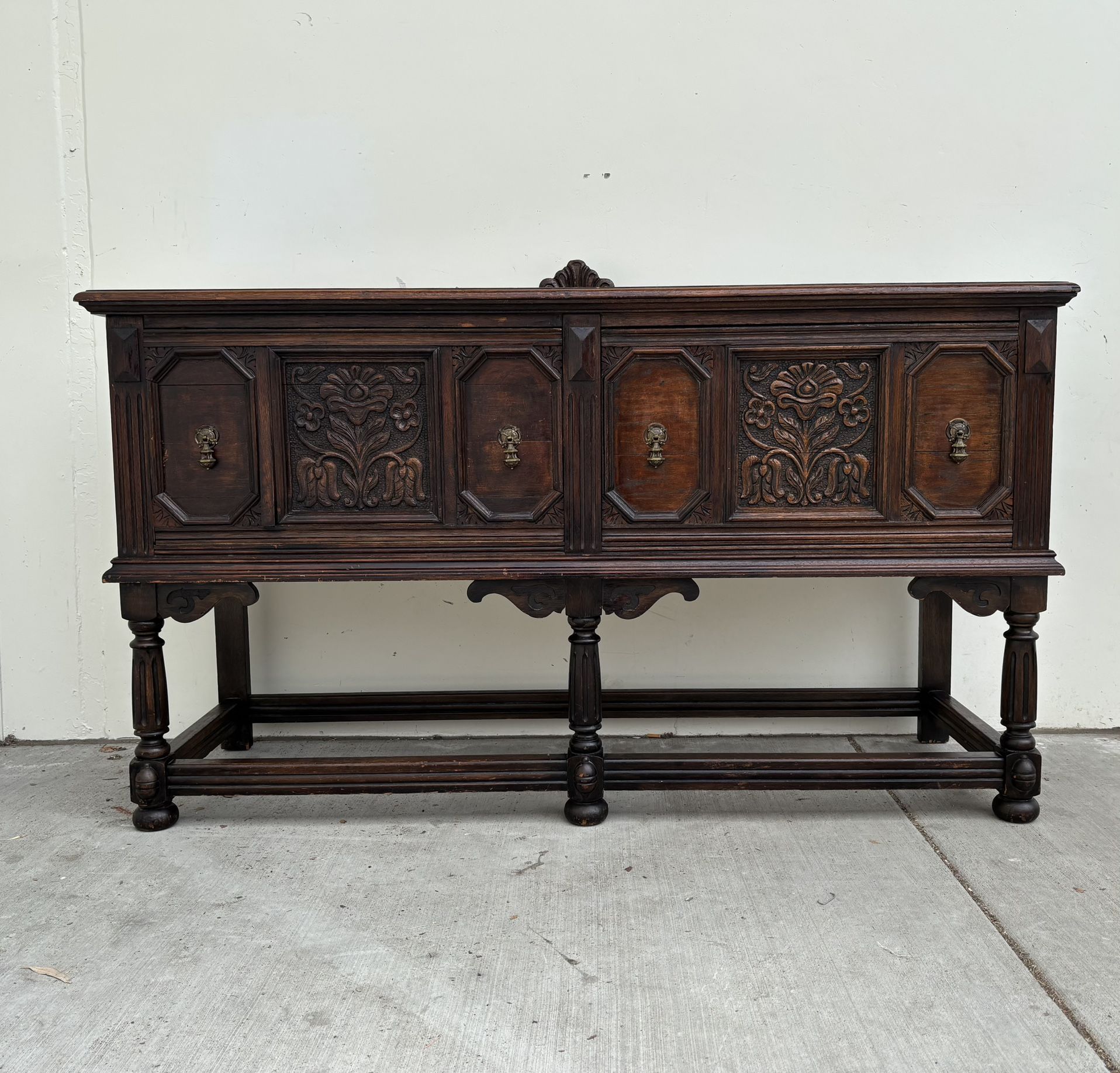 Gorgeous vintage carved buffet, server or credenza