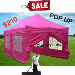 10 x 20 Pop Up Canopy Tent with Sidewalls, Portable Party Canopy with Weight Bag