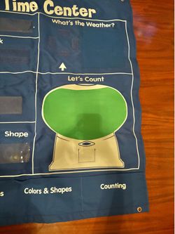 Circle time calendar teaching chart 41“ x 41“ – school,math, reading, parent, student, teacher