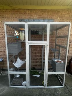 Cat cage for outdoors