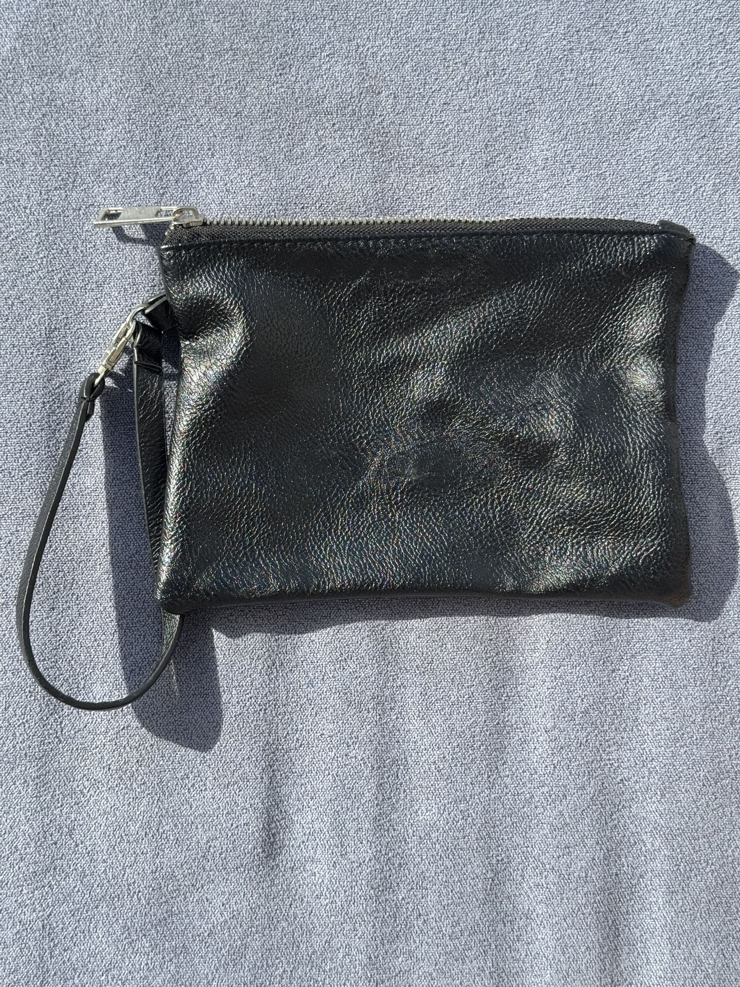 Small Leather Black Bag 