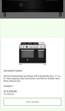 Bertazzoni PROF486GGASNET 48” Professional Range