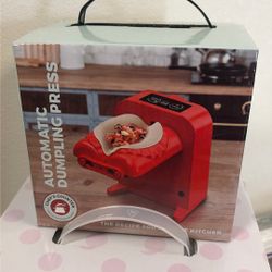 Electric Automatic Dumpling Maker Machine Red Brand New in Box
