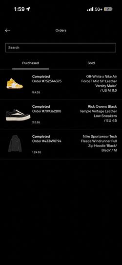 Proof of purchase