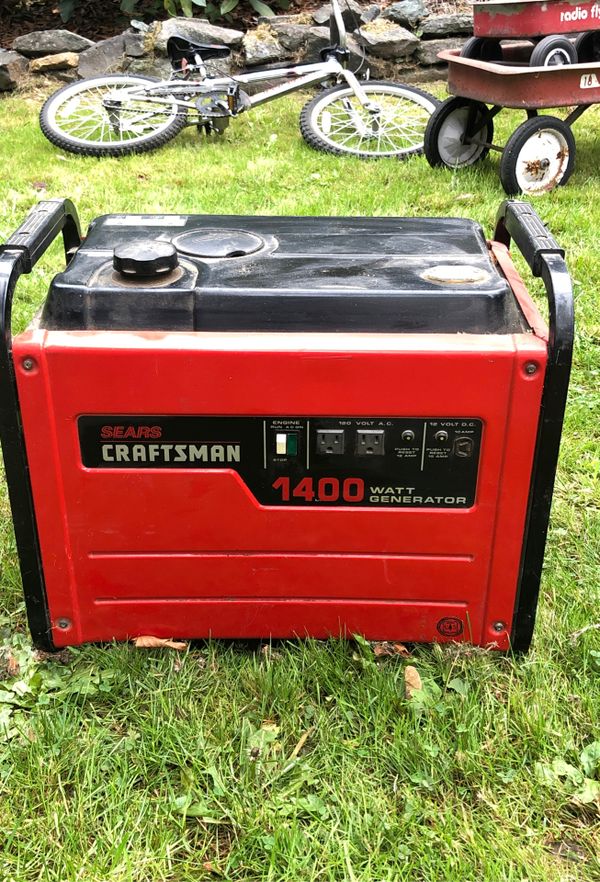 Generator Craftsman 1400 for Sale in Puyallup, WA OfferUp