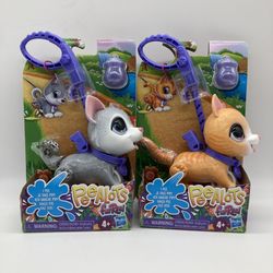 FurReal Peealots Dog and Cat Walk Toy (2 pack) NEW
