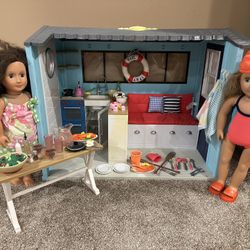 Our Generation Sea Side Beach House With Dolls