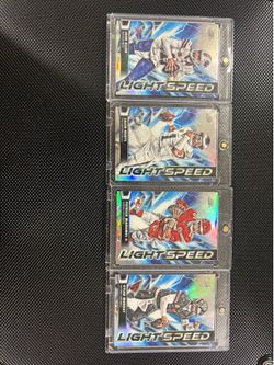 Topps Chrome cosmic Light Speed NFL Card Lot - Mahomes, Allen, Hurts, Murray