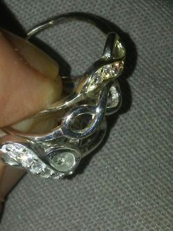 Infinity ring sterling silver
