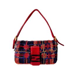 Authentic FENDI Baguette Multicolor Beaded Shoulder Bag Pre-owned