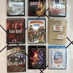 8 Titles DVD And Blue Ray