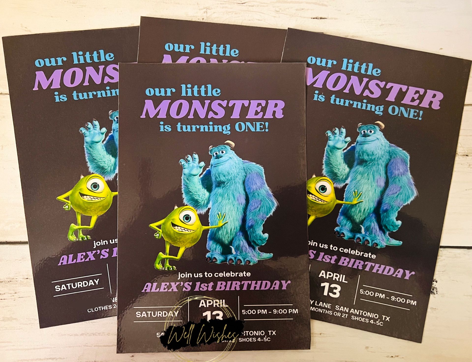 Monster Inc Invitations