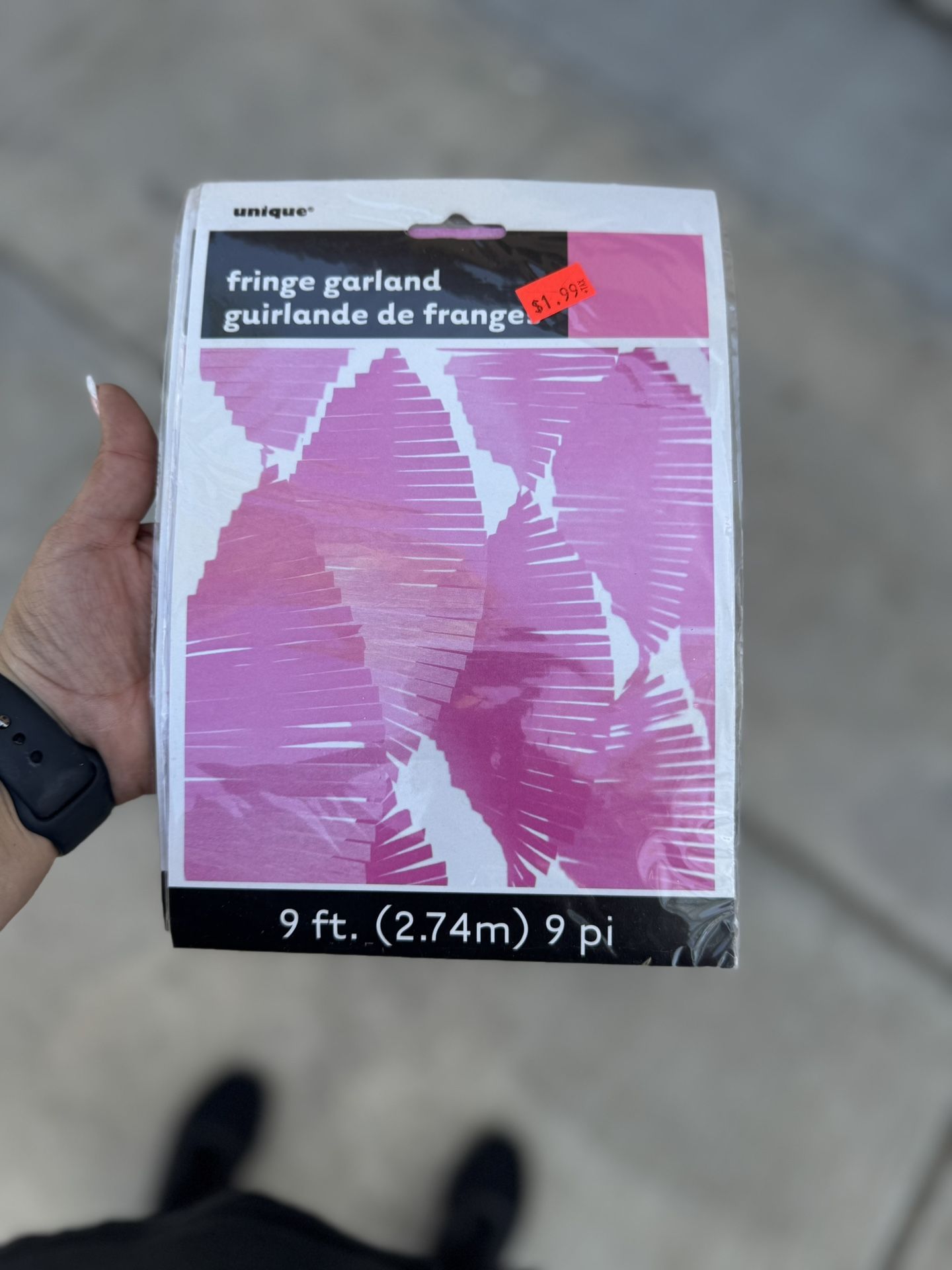 Garland Fringe Pink